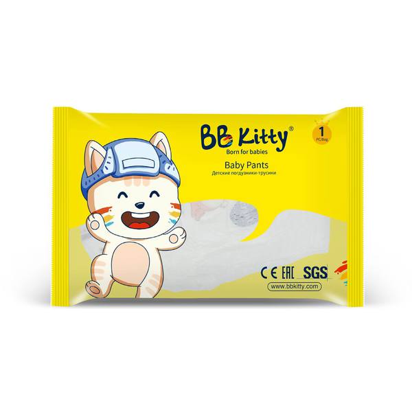 Подгузники-трусики BB Kitty BKP-M1 размер M, 6-11 кг, 1 шт.